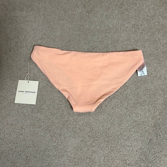 NWT Mara Hoffman Zoa Hipster Bikini Bottom Pink Beach Surf Paddle Size M - Picture 3 of 5